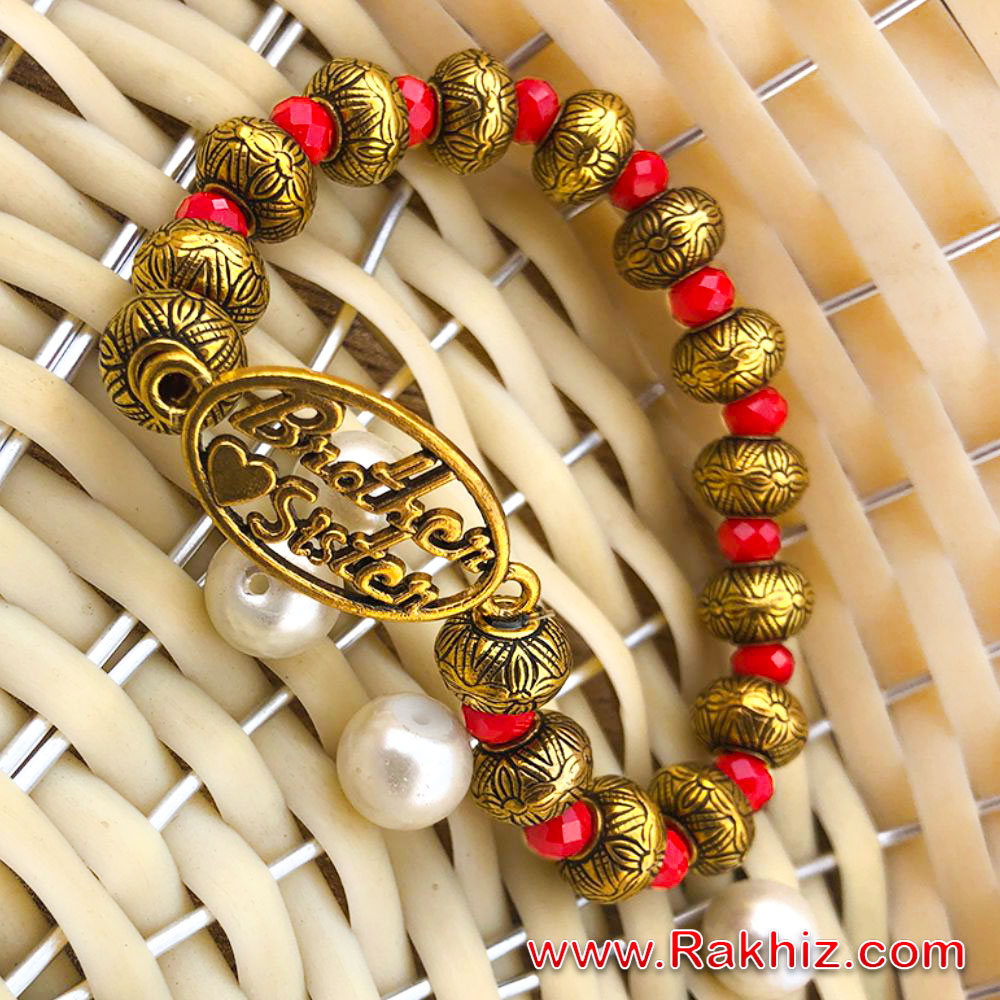 Braided Rakhi Bracelets Red, Gold, White Rakhis for Raksha Bandhan  Burgundy, Red, Gold, White Braids - Etsy